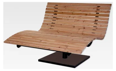 Produktbild von Waldsofa Swing, drehbar 360°, Lärche, für 2-3 Personen, Sonnenliege, Wellenliege, Relaxliege, Himmelsliege, Holzliege für den Garten