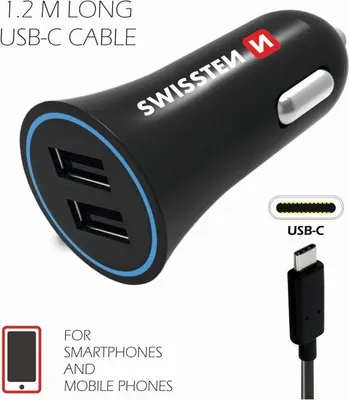 Produktbild von SWISSTEN Handy-Ladegerät fürs Auto 20110908