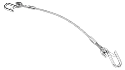 Image de Chaîne de sécurité pour remorque, 70 cm - Capacité de charge élevée de 3500 lbs - Câble de remorquage robuste - Léger - Facile à transporter - Adapté aux remorques/camping-cars