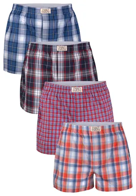Produktbild von Fabio Farini - 4 Stück Herren Unterhosen - Männer Boxershorts bequeme, weite Passform aus Baumwolle