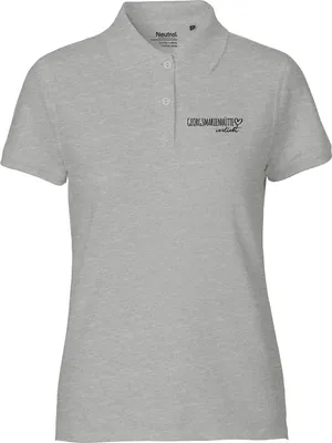Produktbild von Huuraa Damen Polo Shirt Georgsmarienhütte verliebt XS Sport Grey Bio Baumwolle Fairtrade Poloshirt Geschenkidee