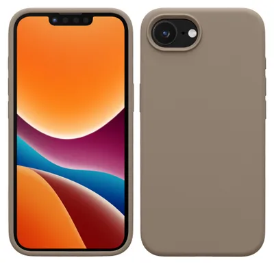 Produktbild von kwmobile Handyhülle für Apple iPhone 17e / iPhone 16e Hülle - Case Silikon - Kabelloses Laden - Schutzhülle Cover in Taupe