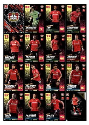 Produktbild von Topps Match Attax - 2022/23 - Mannschaftspaket - BAYER 04 LEVERKUSEN