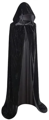 Obrázok produktu pre Čierna vampírska plášte s kapucňou, vhodná na Halloween a cosplay