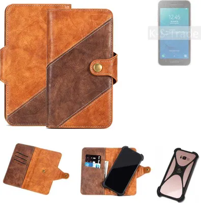 Produktbild von K-S-Trade Handyhülle Schutzhülle Bookstyle Case Wallet-Case kompatibel mit Samsung Galaxy J2 Core 2020 Cover Klapphülle Kantenschutz Smartphone