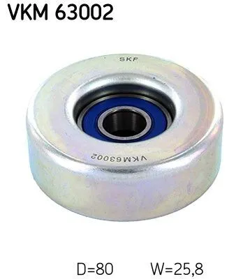 Produktbild von SKF VKM 63002 Umlenkrolle Keilrippenriemen für HONDA CIVIC VIII Hatchback (FN, FK) Jazz II Schrägheck (GD, GE3, GE2) Jazz III Schrägheck