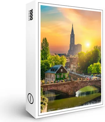 Image de puzzle premium raxxa "Strasbourg cathédrale", 1000 pièces