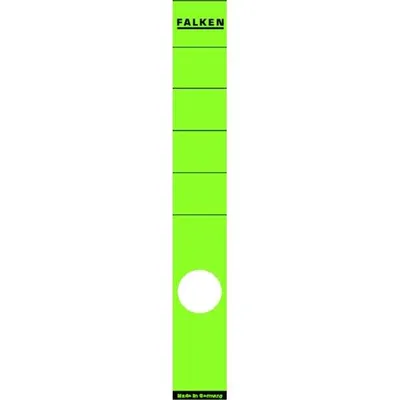 Produktbild von Falken Rückenschild, lang/schmal, 290 x 36 mm, grün, 10 Stück