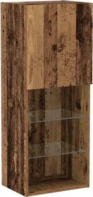Produktbild von vidaXL TV-Schrankset mit LED Altholz 40,5 x 30 x 102 cm Holzwerkstoff