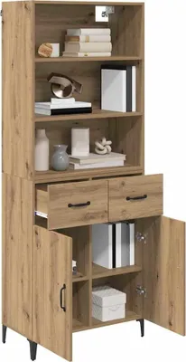Obrázek produktu pro vidaXL Highboard Artisan dub 69,5 x 34 x 180 cm Materiál na bázi dřeva