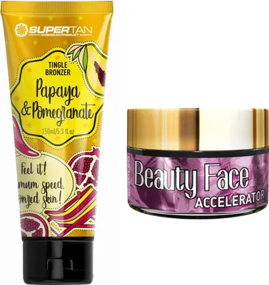 Immagine prodotto di Supertan Papaya & Pomesgranato + Jar Beauty Face