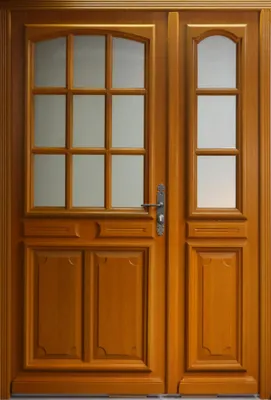 Image de Porte d'entree Tiercee Bois vitree Marine (Marianne) H215 x L140 p.Gauche