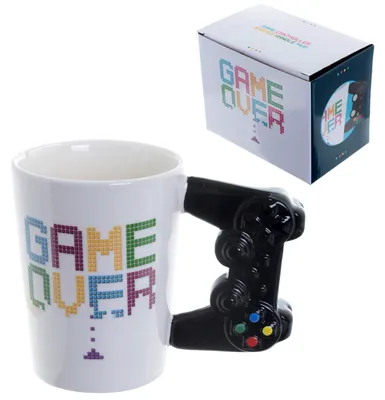 Obrázek produktu pro Hrnek s motivem "Game Over" a tvarem ovladače
