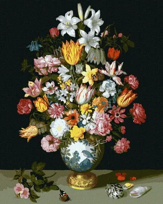 Produktbild von Malen nach Zahlen – Blumensinfonie 40 x 50 cm – Ideyka