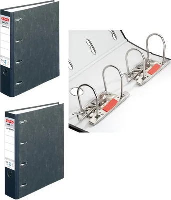 Produktbild von 2x Herlitz Doppelordner / Bankordner / A4 / 2x A5 Quer