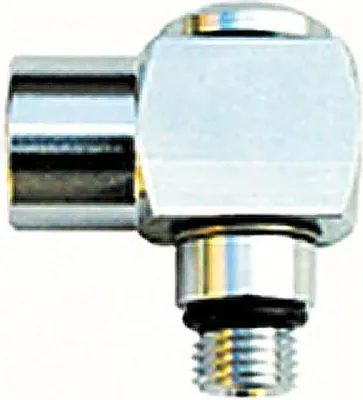 Productafbeelding van Tecnomar adapterslang 90 graden, 3/8 inch, Viton, zilverkleurig. Zilver, one size