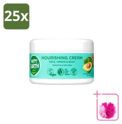 Imagen del producto de 25 unidades de Crema nutritiva para la piel – 100% natural – 200 ml – Paquete económico