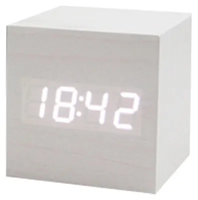 Produktbild von Digitaler Wecker Mit Doppelalarm, Holzgehäuse, LED-Anzeige, 1 Stück, Kompatibel Für Schlafzimmer Und Büro, KI-generiertes Bild