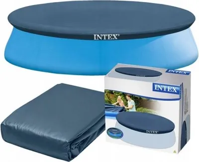 Zdjęcie produktu dla Intex 28026, Okładka, Nad basenem naziemnym, Okrągły, Niebieski, PCW, Polietylen, 3,96 m