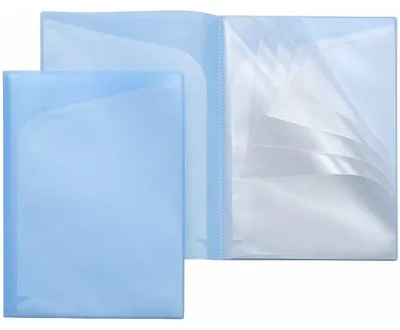Produktbild von FSY Sichttaschen-Mappe, A4, Innentaschen, PP blau 4250037426960