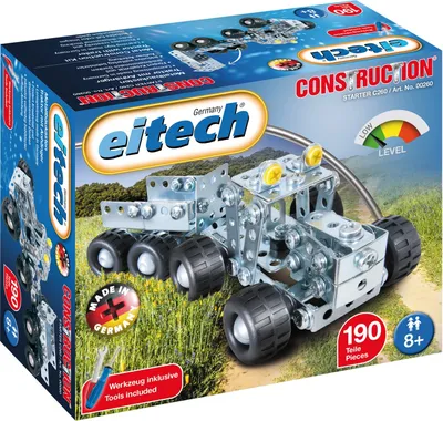 Zdjęcie produktu dla Zestaw konstrukcyjny Eitech - traktor z przyczepą - 190 części