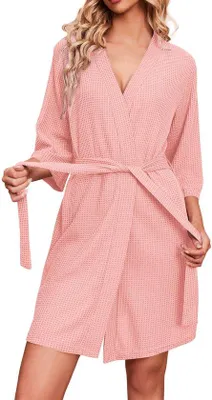 Immagine prodotto di Borsa da spiaggia da donna rosa, corta, con manici a 3/4