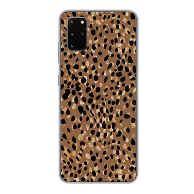 Produktbild von MuchoWow® Handyhülle Schutzhülle Hülle für Samsung Galaxy S20 Plus Tiermuster - Luxus - Gold - Braun Silikon Softcase Handy Hülle - Hartschale