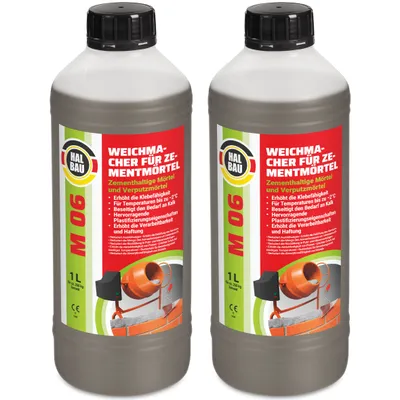 Obrázek produktu pro Plastifikátor pro stavební malty 2L Nahrazuje vápno ve zdicích a omítacích maltách Pro teploty do -2°C HALBAU M06