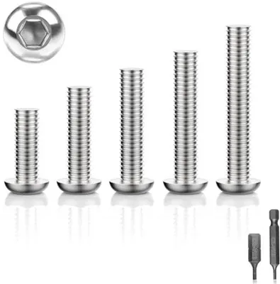 Immagine prodotto di Viti a testa esagonale interna - M5 x 25 mm - Acciaio - 40 pezzi