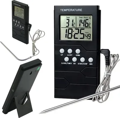 Zdjęcie produktu dla Verk 07175 Termometr kuchenny z sondą LCD