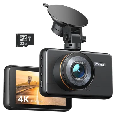 Image de Caméra embarquée - 4K UHD - Angle 170° - Écran 3 pouces - Carte 32 Go - Wi-Fi