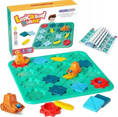 Produktbild von Logikspiel Brettpuzzle Labyrinth Eine Strasse Bauen Für Ein Geschenk Blöcke