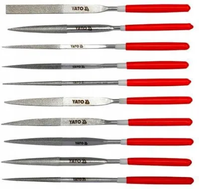 Obrázek produktu pro Yato YT-6151, Sada pilníků, Červená, 233 g, 160 mm