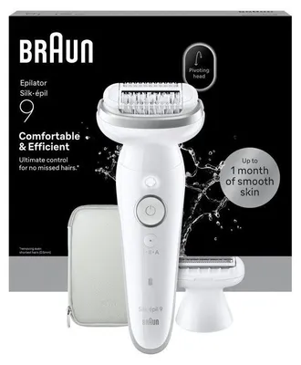 Obrázek produktu pro Braun Silk-épil 9 Silk·épil 9 9-030, Bílá, 40 pinzeta/pinzety, MicroGrip, 100 - 240 V, 50/60 Hz, Zabudovaná baterie