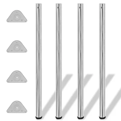 Obrázek produktu pro 4x výškově nastavitelná noha stolu chrom 1100 mm