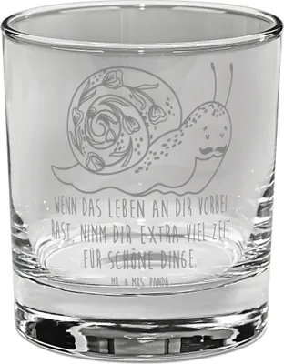 Produktbild von Mr. & Mrs. Panda Trinkglas Schnecke Sir - Transparent - Geschenk, Schnecken, Weisheit, Glas, gravur, für Gin, Lebenseinstellung, Cocktailglas, Gute Laune, Tumbler