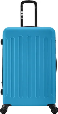 Produktbild von Flexot® Trolley - Koffer XL Blau – Aluminium-Teleskopstange, ABS-Hartschale, erweiterbar 20%, Größe XL, 360° Rollen – Luggage, Reisekoffer, Rollkoffer