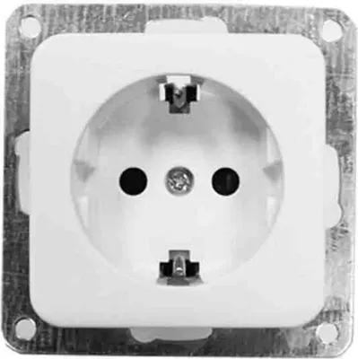 Productafbeelding van Edm. Begrip T/TL Schuko inbouwbasis, wit. Wit, one size