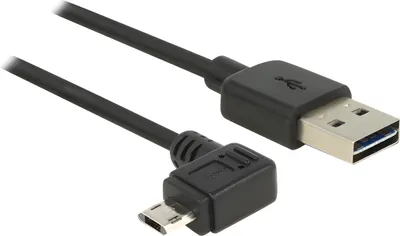 Produktbild von DeLOCK 83854, 3 m, USB A, Micro-USB B, USB 2.0, Männlich/Männlich, Schwarz