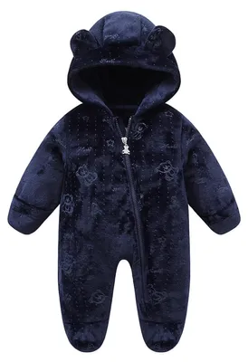 Produktbild von Fleece Baby Schneeanzug mit Kapuze für Jungen und Mädchen 0-12 Monate