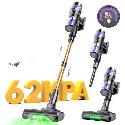 Immagine prodotto di Aspirapolvere a batteria, elevata potenza di aspirazione, filtro HEPA, giallo