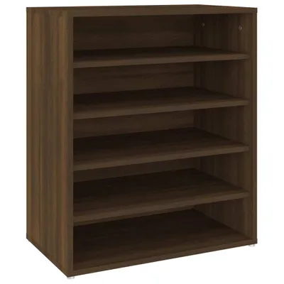 Image de vidaXL Armoire à chaussures marron imitation chêne 60x35x70 cm Bois composite