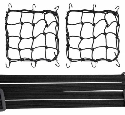 Productafbeelding van Spanningsriemen met haken, set van 5. Elastische spanbanden, expandeerbaar, bagagenet, 60 cm / 13 mm