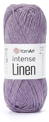 Produktbild von YarnArt Intense Linen 4111 Helllila – atmungsaktives Sommergarn 50g/175m, weich glänzend