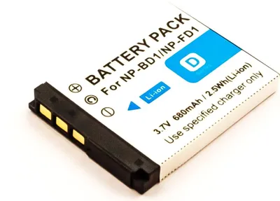 Image de AccuCell batterie compatible avec Sony Cybershot DSC-T75, 750mAh