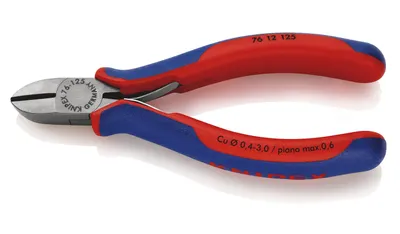 Produktbild von Seitenschneider L.125mm Form 1 Facette ja Kopf pol.Mehrkomp.-Hüllen KNIPEX