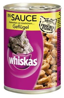 Produktbild von Whiskas Sauce mit Geflügel 12 x 400g Dose