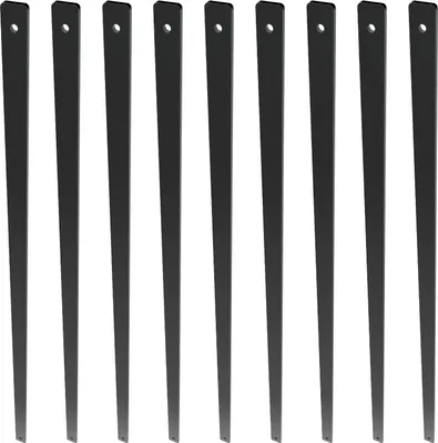 Zdjęcie produktu dla Balustrady metalowe schodowe 820x25mm aluminiowe czarne 51szt taras schody