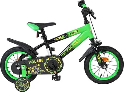 Obrázek produktu pro Dětské kolo Volare Strike – chlapecké – 12 palců – černá zelená