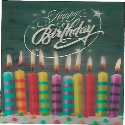 Depesche 3D Klappkarte Zum 18. Geburtstag – Mit Musik & Licht, 15,5x15,5 Cm – Inkl. Umschlag